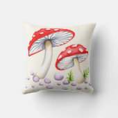 水玉模様お洒落キノコ クッション (裏面)