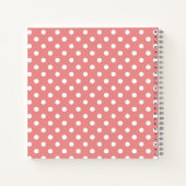 水玉模様かわいいスケッチ本 ノートブック (裏面)