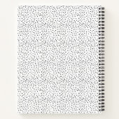 水玉模様かわいらし赤面ピンクベーキングカップケーキレシピ ノートブック (裏面)