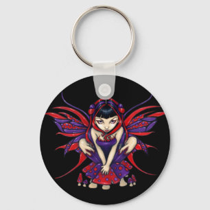"水玉模様きのこ妖精"のKeychain キーホルダー