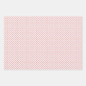 水玉模様とストライプクリスマス ラッピングペーパーシート (正面3)