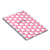 水玉模様とストライプハート ノートブック (右側)