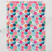 水玉模様とストライプ12 (正面/裏面)