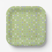 水玉模様とデイドリームス ペーパープレート (正面)