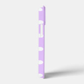 水玉模様とハート2 – ラベンダーかわいいガーリー Case-Mate iPhoneケース (裏面 / 右)