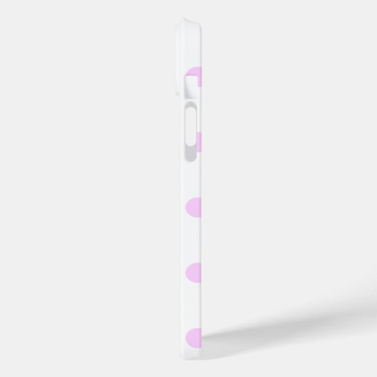 水玉模様とハート4 – 白 – かわいいガーリー Case-Mate iPhoneケース (裏面 / 左)