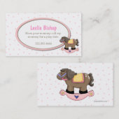 水玉模様とロッキング・ウース・ガー遊ル・デート・カード コーリングカード (正面/裏面)