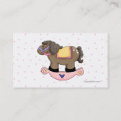 水玉模様とロッキング・ウース・ガー遊ル・デート・カード コーリングカード (裏面)