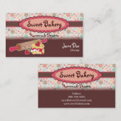 水玉模様のいちごのSconeの名刺 名刺 (正面/裏面)