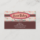 水玉模様のいちごのSconeの名刺 名刺 (裏面)