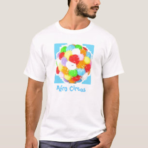 水玉模様のアフリカのシマウマのティー Tシャツ