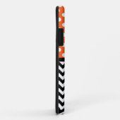 水玉模様のオレンジ及びシェブロンのiPhone 5の場合 Case-Mate iPhoneケース (裏面/右)