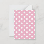 水玉模様のキティキャットバレンタインズクラスルームカード ノートカード (裏面)