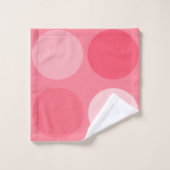 水玉模様のコレクションでかわいらしい バスタオルセット (ウォッシュタオル)