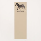 水玉模様のシマウマ ヨガマット (正面)