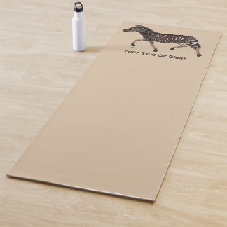 水玉模様のシマウマ ヨガマット