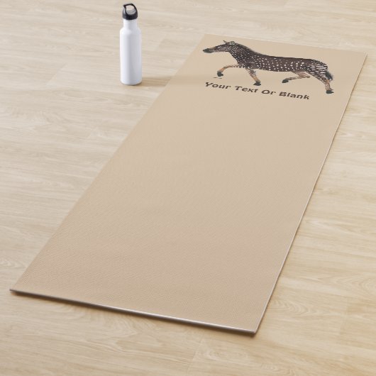 水玉模様のシマウマ ヨガマット (インサイチュ)