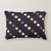 水玉模様のシームレスなパターン落書きテクスチャ。文字 アクセントクッション (正面)