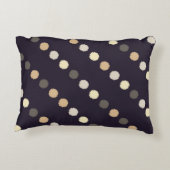 水玉模様のシームレスなパターン落書きテクスチャ。文字 アクセントクッション (裏面)