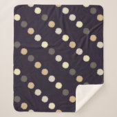 水玉模様のシームレスなパターン落書きテクスチャ。文字 シェルパブランケット (正面)