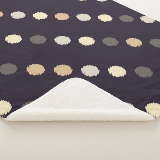 水玉模様のシームレスなパターン落書きテクスチャ。文字 シェルパブランケット (3/4)