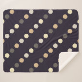 水玉模様のシームレスなパターン落書きテクスチャ。文字 シェルパブランケット (正面(横))