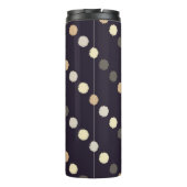 水玉模様のシームレスなパターン落書きテクスチャ。文字 タンブラー (裏面)