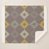 水玉模様のシームレスなパターン。民族像のモザイク シェルパブランケット (正面(横))