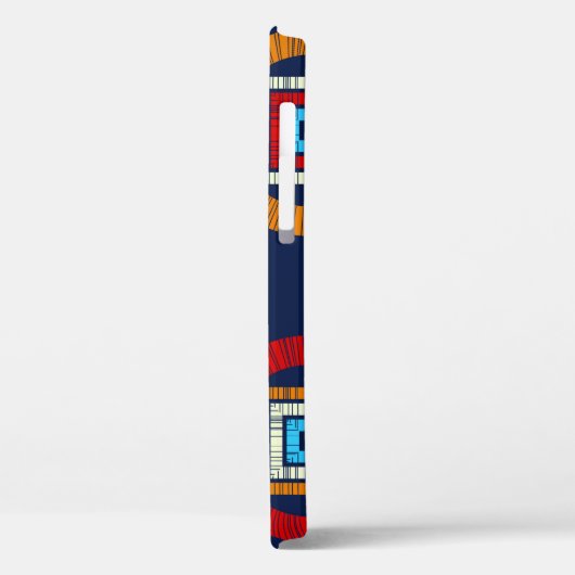 水玉模様のシームレスなパターン。民族像のモザイク Case-Mate iPhoneケース (裏面 / 左)