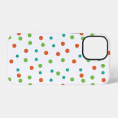 水玉模様のシームレスな背景。水玉 iPhoneケース (裏面横)
