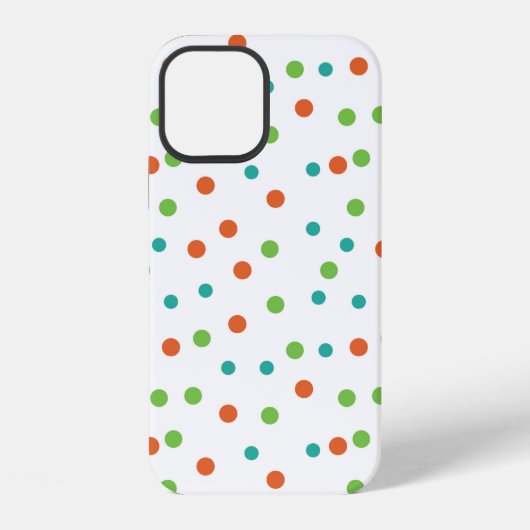 水玉模様のシームレスな背景。水玉 iPhoneケース (裏面)