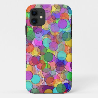 水玉模様のステンドグラス iPhone 11 ケース