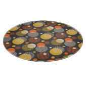 水玉模様のストライプなパターン カッティングボード (角)