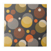 水玉模様のストライプなパターン タイル (正面)