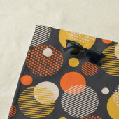 水玉模様のストライプなパターン ビーチタオル (インサイチュ)