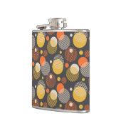 水玉模様のストライプなパターン フラスク (左)