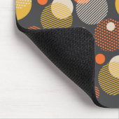 水玉模様のストライプなパターン マウスパッド (コーナー)