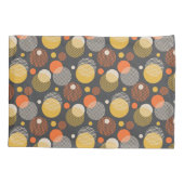 水玉模様のストライプなパターン 枕カバー (裏面-左)