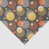 水玉模様のストライプなパターン 薄葉紙 (詳細)