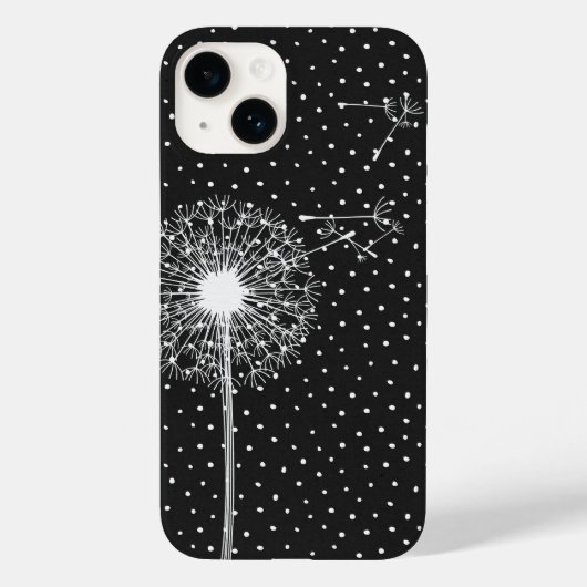 水玉模様のタンポポ Case-Mate iPhoneケース (裏面)