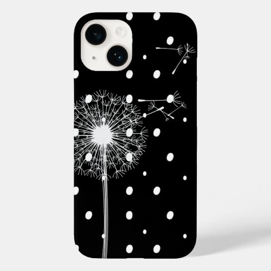 水玉模様のタンポポ Case-Mate iPhoneケース (裏面)