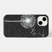水玉模様のタンポポ iPhoneケース (裏面横)
