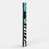 水玉模様のターコイズ及びシマウマのプリントのiPhone 5の場合 Case-Mate iPhoneケース (裏面/右)