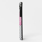 水玉模様のダマスク織のiPhone 5の場合 Case-Mate iPhoneケース (裏面/左)