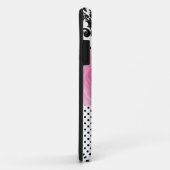 水玉模様のダマスク織のiPhone 5の場合 Case-Mate iPhoneケース (裏面/右)