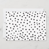 水玉模様のネオンAppleの先生 ノートカード (裏面)