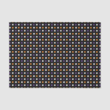 水玉模様のハロウィンの黒いティッシュペーパー