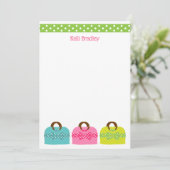 水玉模様のパーソナライズされた財布カード サンキューカード (スタンド正面)