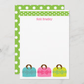 水玉模様のパーソナライズされた財布カード サンキューカード (正面/裏面)