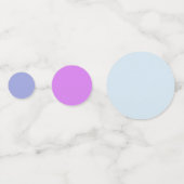 水玉模様のパーティーのテーブルの紙吹雪 コンフェッティ (正面)